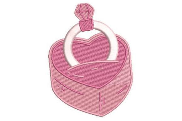 Engagement Ring & Heart Embroidery