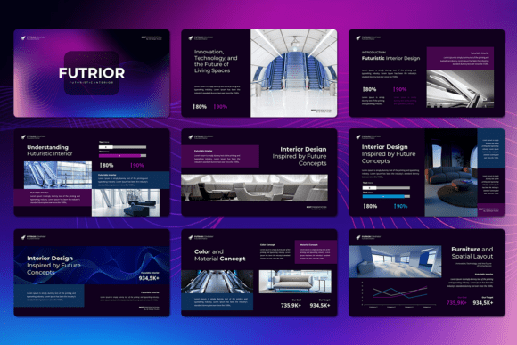 FUTRIOR - Futuristic Interior PowerPoint