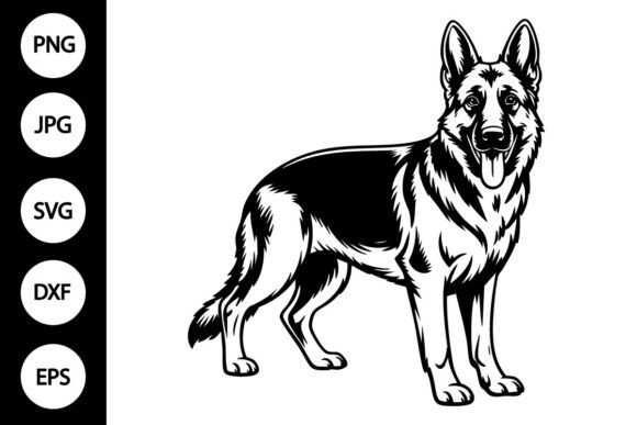 German Shepherd SVG