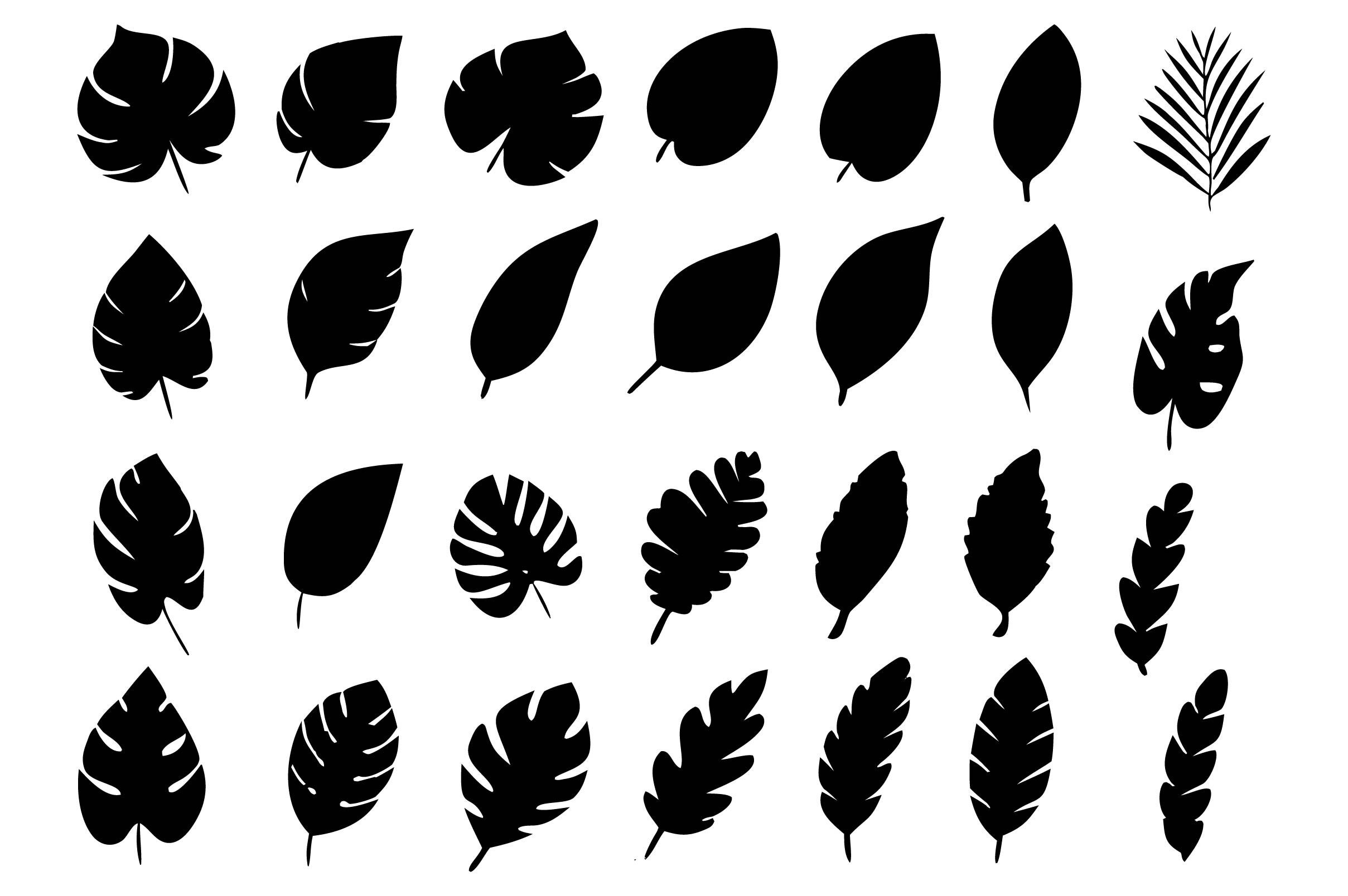 Leaves Silhouette, Leaves SVG, Leaf SVG
