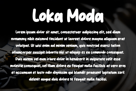 Loka Moda Font PNG with transparent background - Preview 2