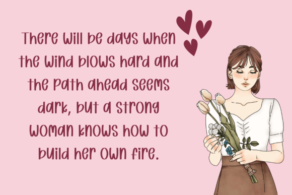 Love Girls Font PNG with transparent background - Preview 2