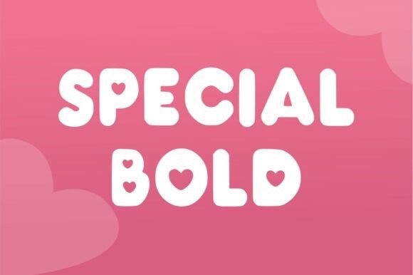 Loved Chunky Font PNG with transparent background - Preview 1