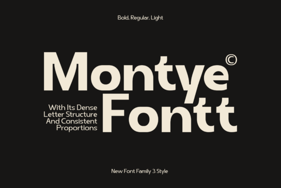 Montye Font PNG with transparent background - Preview 2