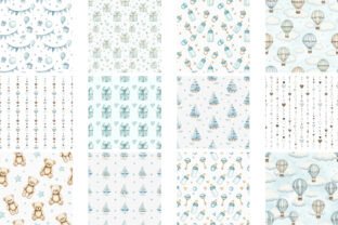 Nursery Baby Boy Digital Paper Graphic by Bundle · Creative Fabrica