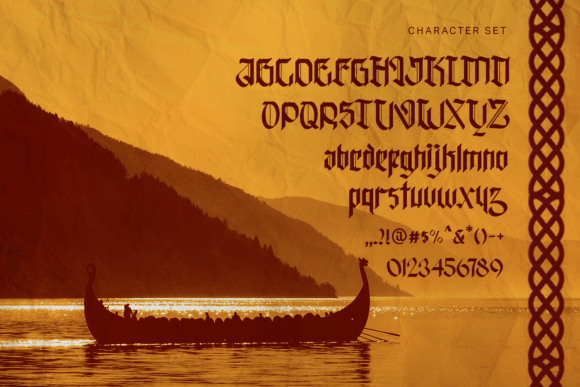 Odgar Blackletter Font font preview - 1