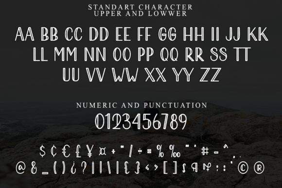 Paper Line Font PNG with transparent background - Preview 6