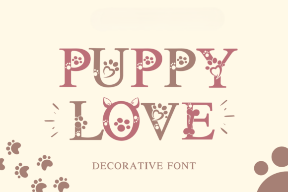 Puppy Love Font PNG with transparent background - Preview 1