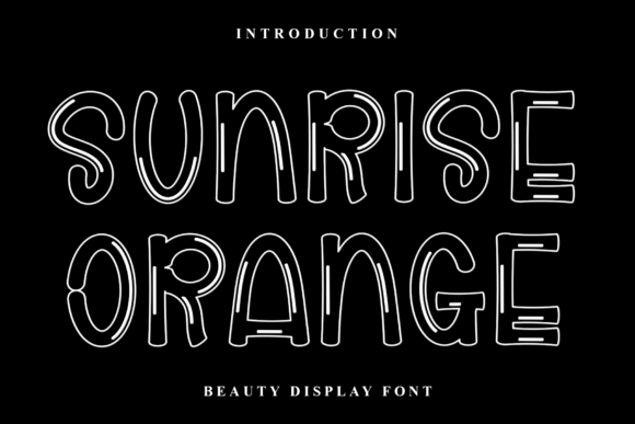 Sunrise Orange Fonts