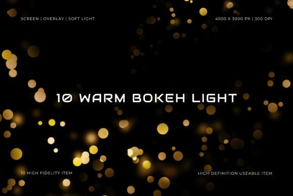 Warm Bokeh Overlay Illustration Textures Par Pitchlook