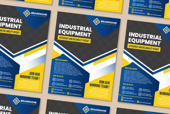 Industrial Equipment Vertical Flyer Graphic by noory.shopper · Creative ...