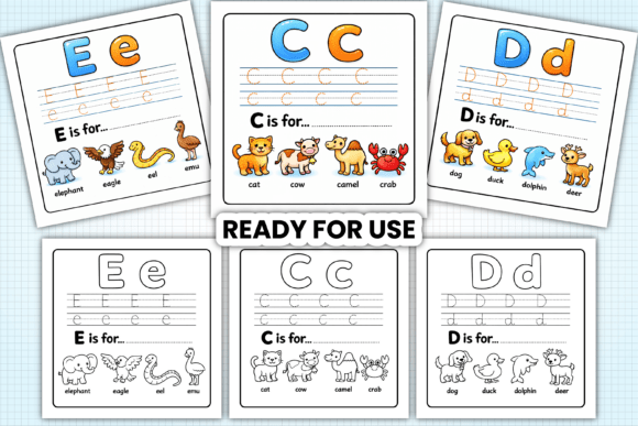 Preview of ABC Worksheet Coloring Pages for Kids coloring pages for kids