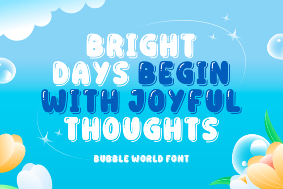 Bubble World Font - Preview 1