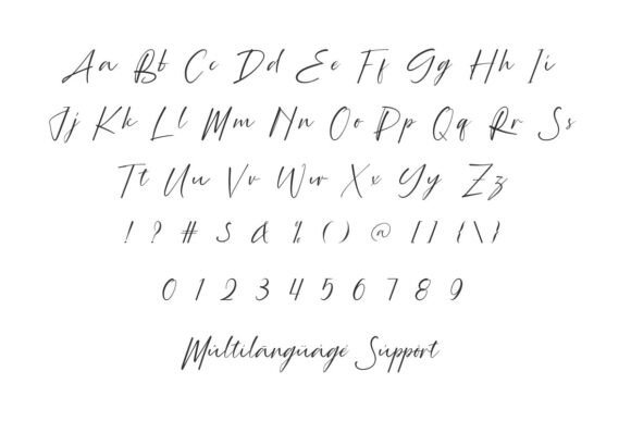 Bayangan Rindu Font PNG with transparent background - Preview 4