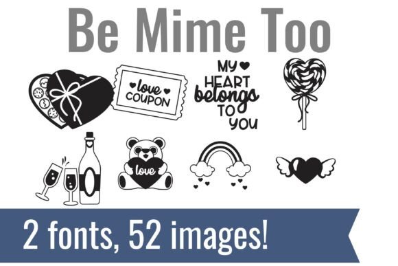 Be Mime Dingbats Font - Preview 1