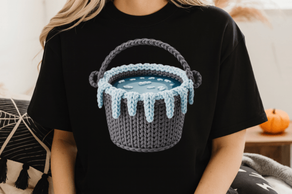 Crochet Ice Bucket PNG