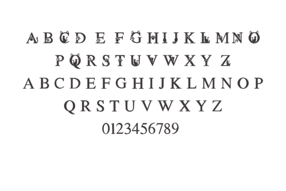 Cute Cat Font - Preview 1