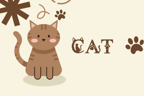 Cute Cat Font - Preview 3
