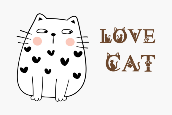 Cute Cat Font - Preview 2