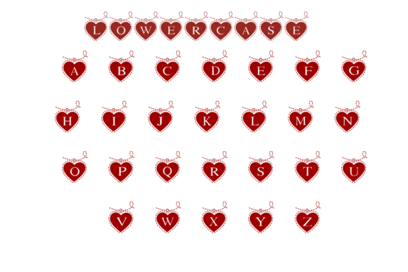 Cute Love Heart Font - Preview 2