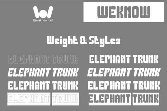Elephant Trunk Font - Preview 6