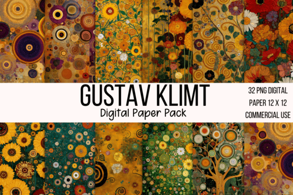 Gustav Klimt Inspired Flowers Graphic Hoodies & Sweatshirts By Mr. Designer