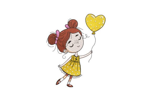 Little Girl Playing Balloon