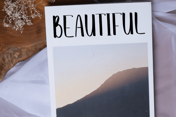 Mountain January Font PNG with transparent background - Preview 1