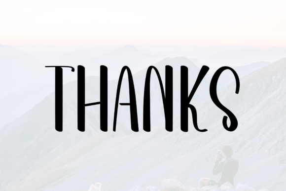 Mountain January Font PNG with transparent background - Preview 4