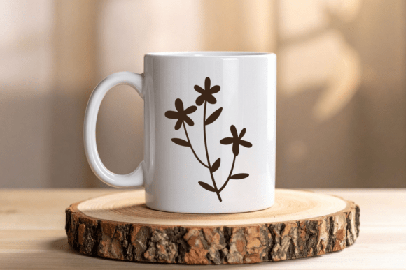 Nature Florals Font PNG with transparent background - Preview 5
