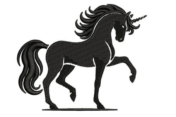 Posing Unicorn Silhouette