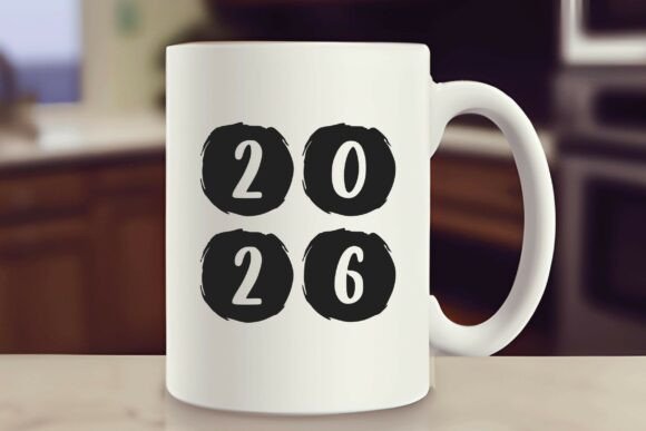 Round Grunge Font PNG with transparent background - Preview 2