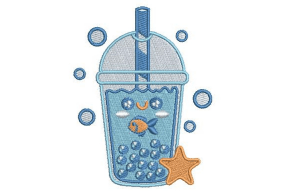 Sea Themed Boba Tea