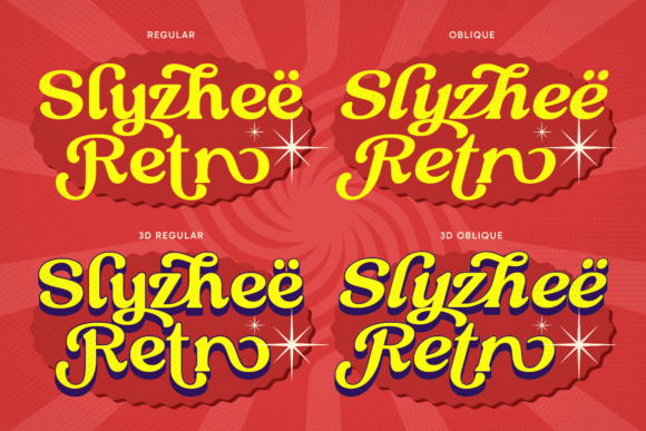 Slyzhee Font PNG with transparent background - Preview 3