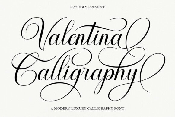 Valentina Calligraphy Font by Diorde Studio preview