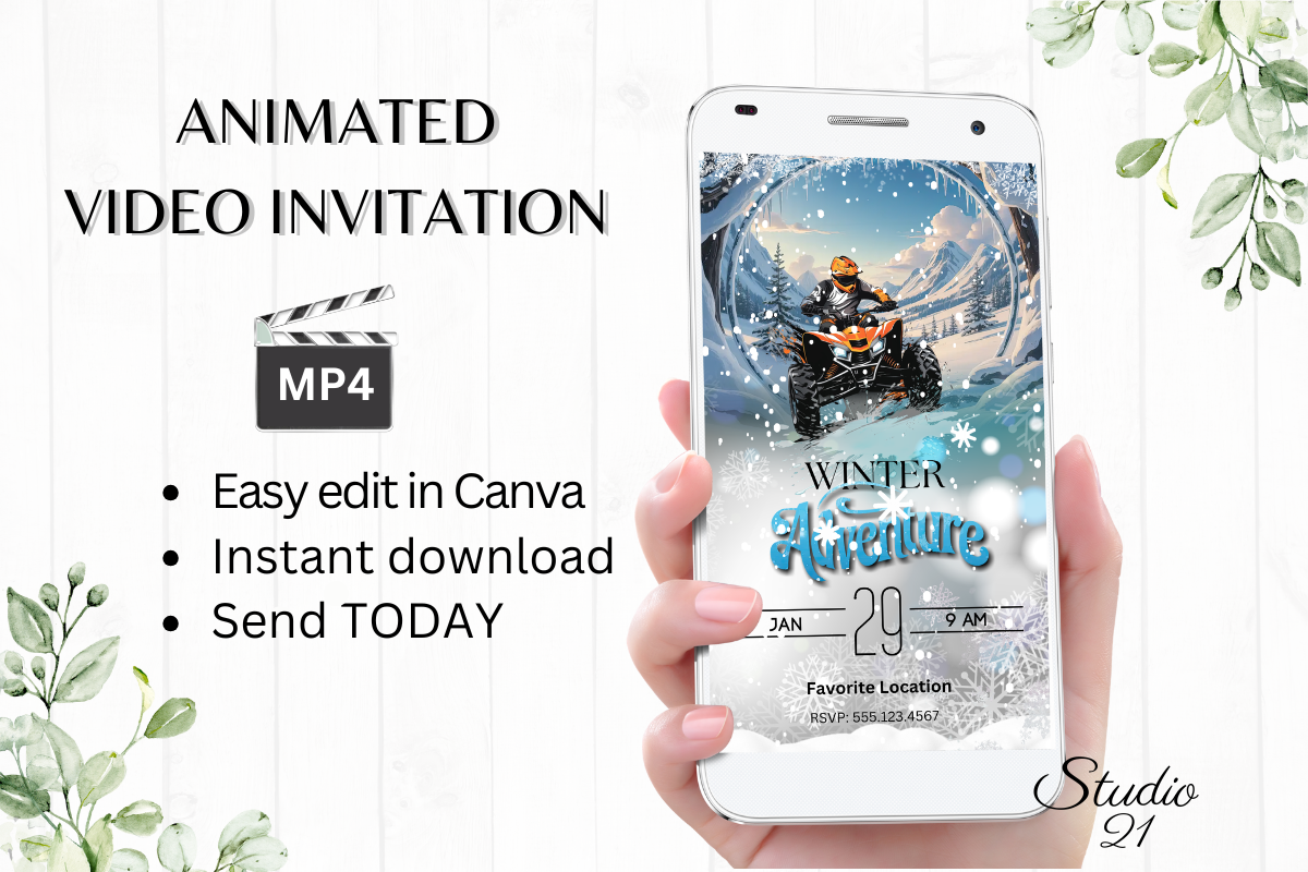 Winter off Road ATV Adventure Invite