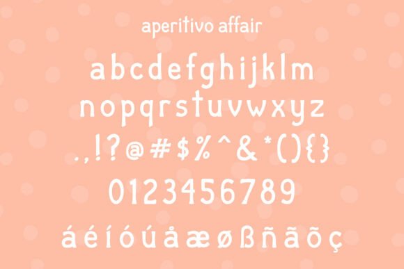Aperitivo Affair Font - Preview 1