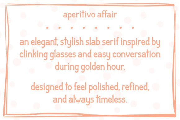 Aperitivo Affair Font - Preview 2