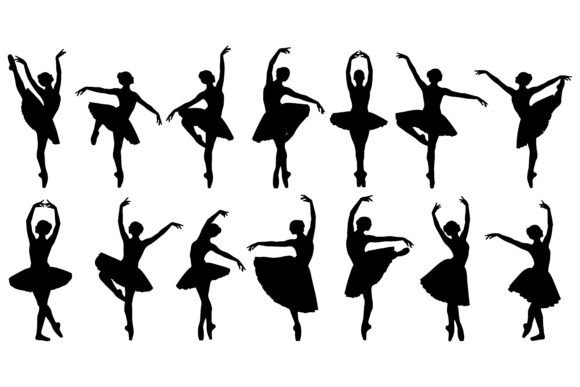 Ballerinas in Various Dance Poses