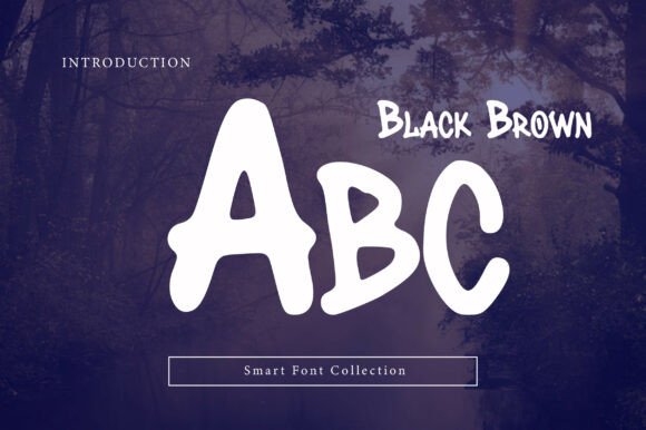 Black Brown Font - Preview 1