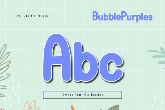 Bubble Purples Font - Preview 1