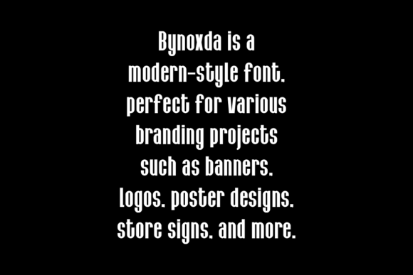 Bynoxda Font - Preview 5