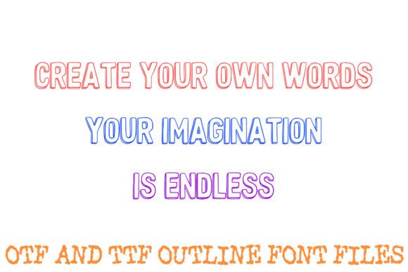 Cartoon 3d Doodle Font - Preview 2