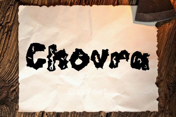 Chovra Font - Preview 1