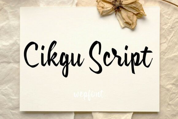 Cikgu Script Font - Preview 1