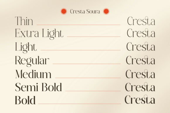 Cresta Soura Font PNG with transparent background - Preview 5