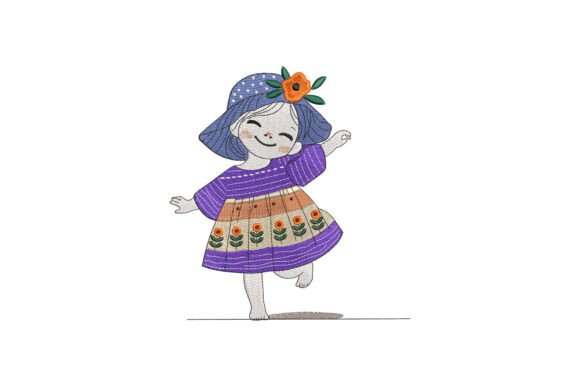Cute Girl with a Flower