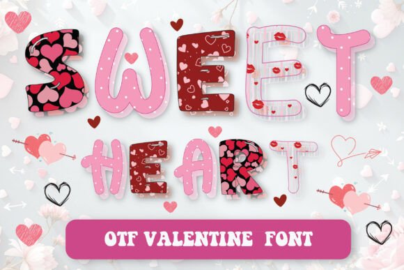 Cute Love Pack Font - Cute Lettering Fonts