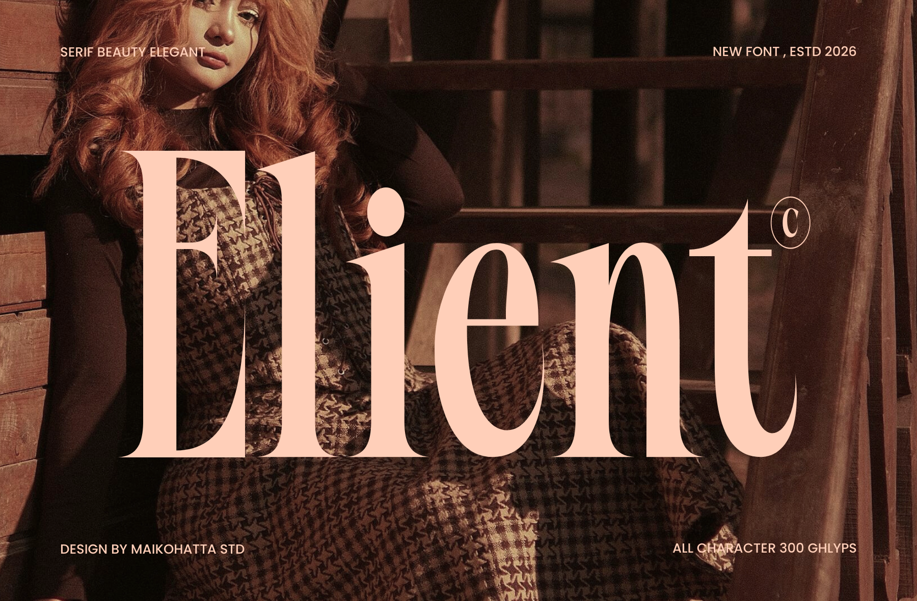 Elient, an elegant fashion serif