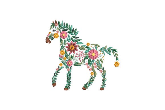 Floral Horse